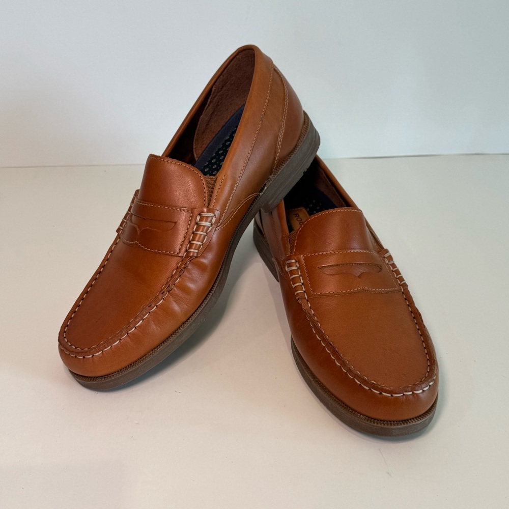 Rockport Men's Preston Penny Loafer Leather Size 8M Preppy
